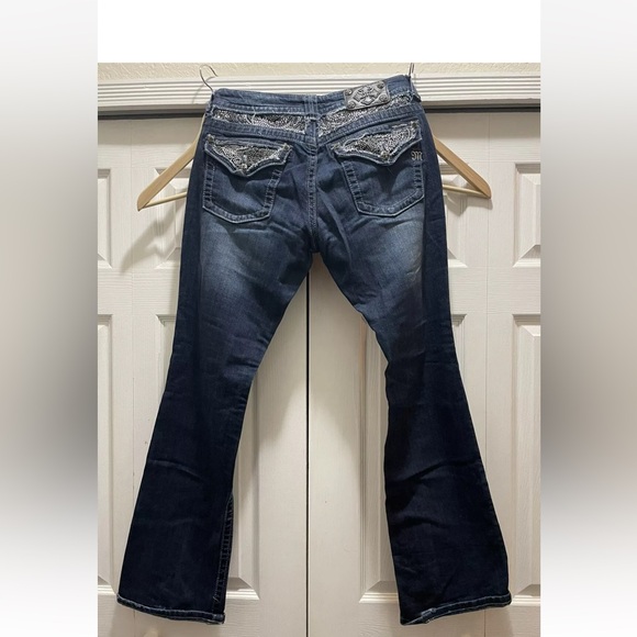 MissMe bootcut zebra rhinestones , size 32 - Picture 1 of 9